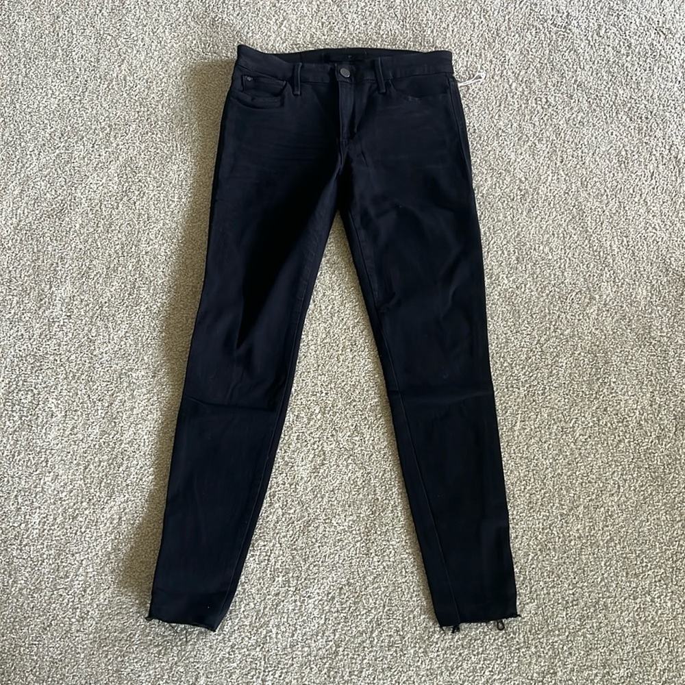 Joe’s Jeans - the Icon mid rise skinny ankle jean with zippers.